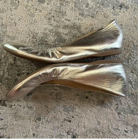 J. Crew Metallic Ballet Flats - Picture 3 of 5